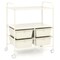 Multi-Purpose Storage Cart with 4 Drawers and Shelves Rolling Organization Solution for Home or Office